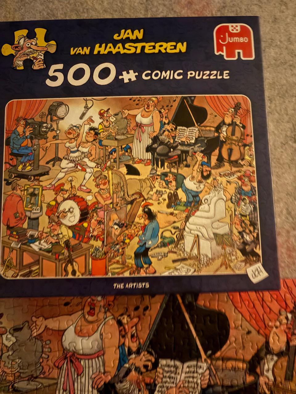 Puzzels oa  andre van duin en jan van Haasteren ook WasGij