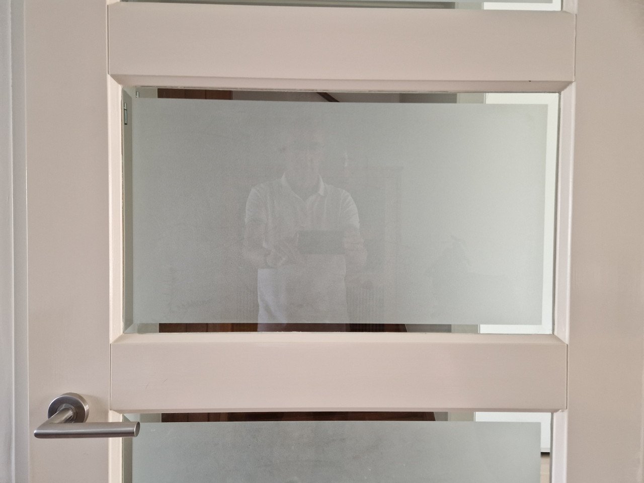 Opdekdeuren met (mat-) glas