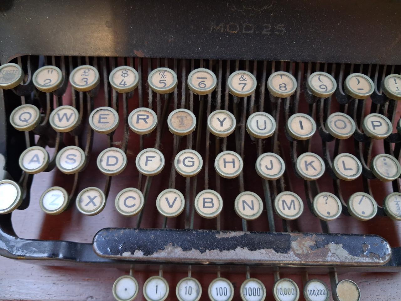 Oude typemachine