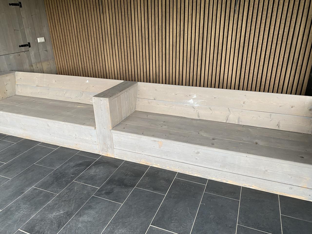 Steiger houten tuinbanken