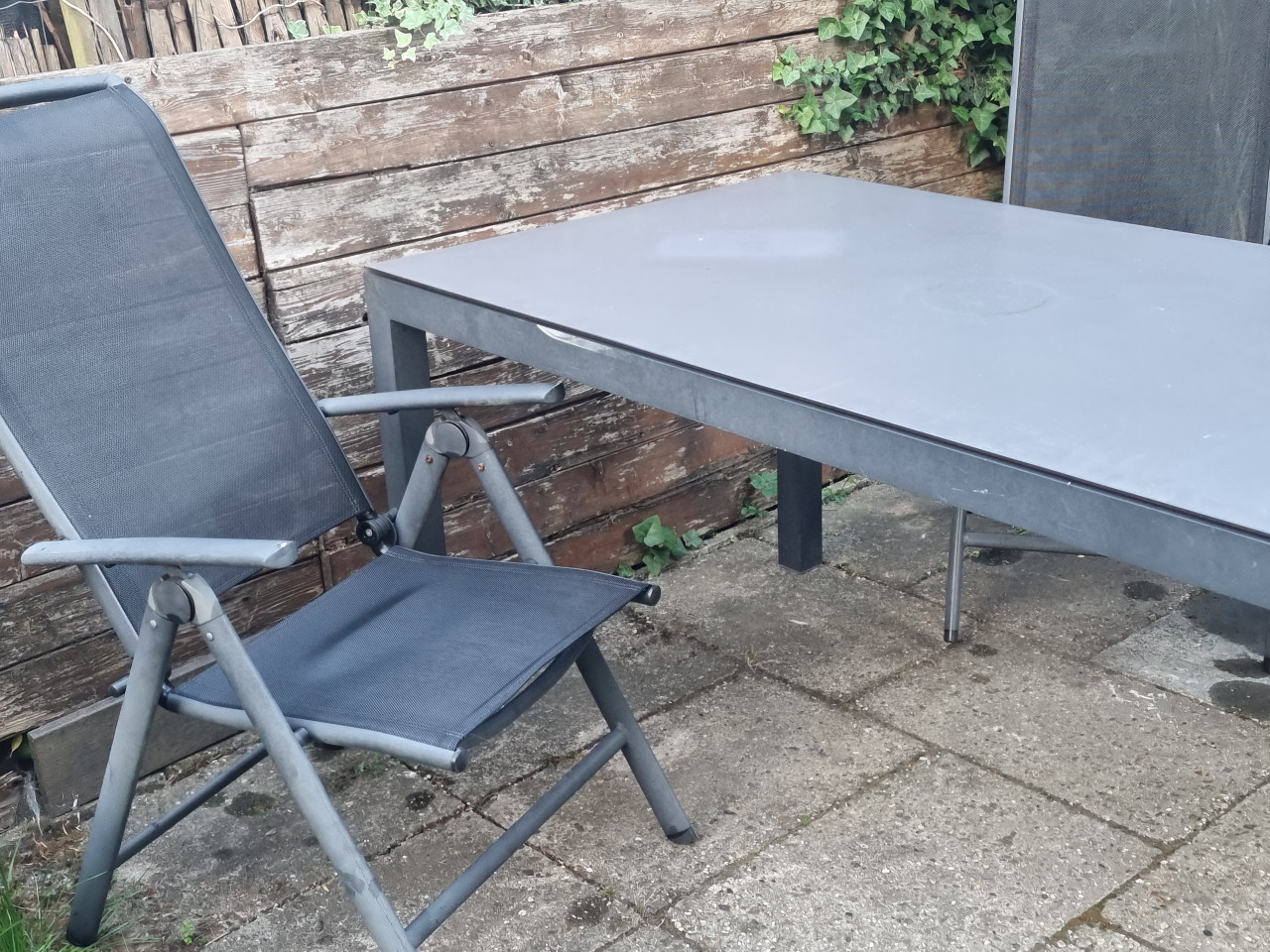 Tuinset, tafels, stoelen, dubbelzit