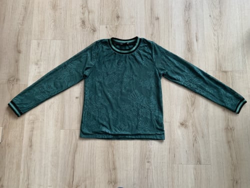 Groen shirt met lange mouwen maat S