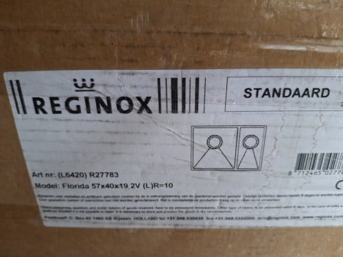 Te koop mooie spoelbak REGINOX