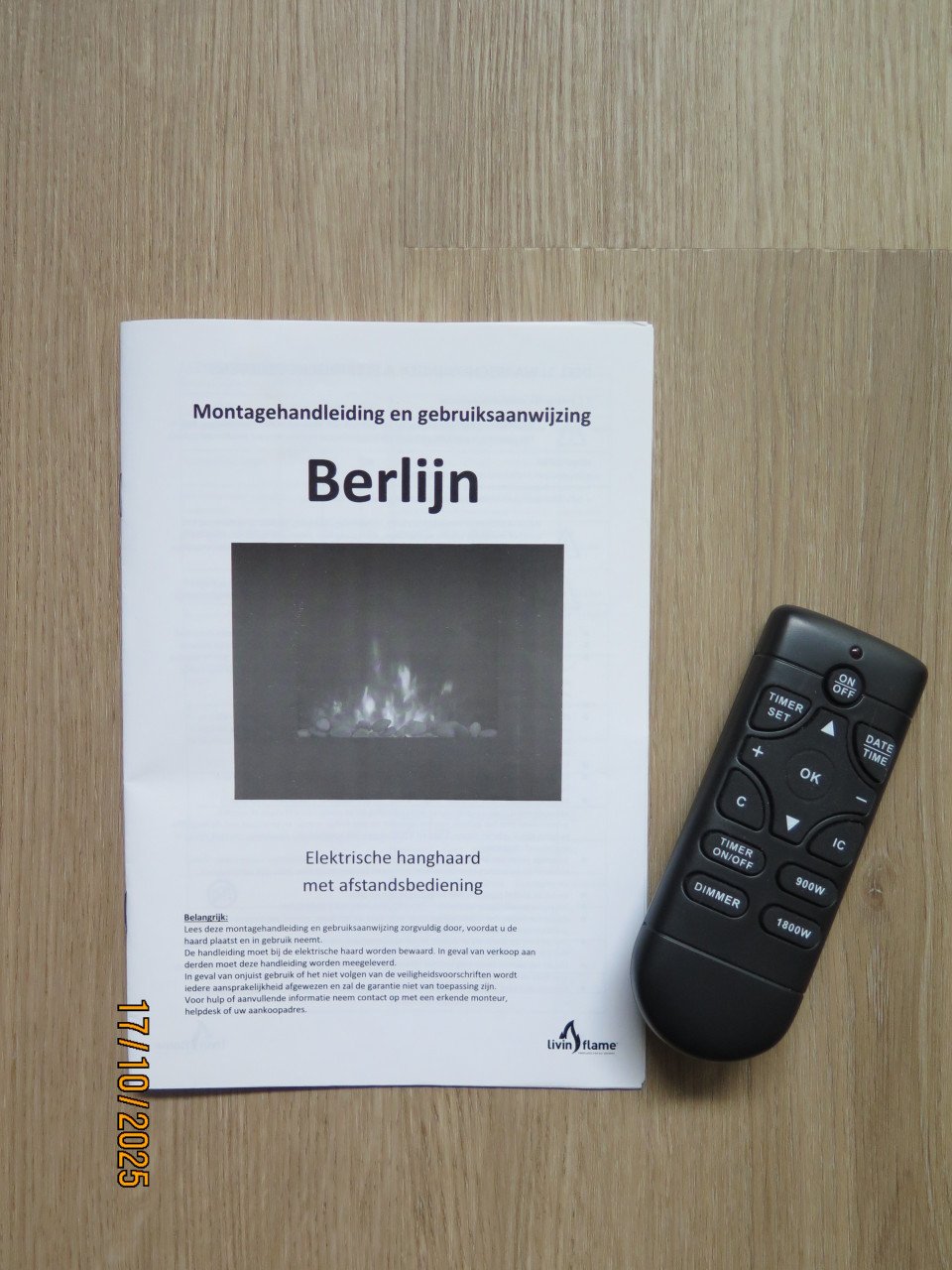 Elektrische haard Berlijn (hangmodel)