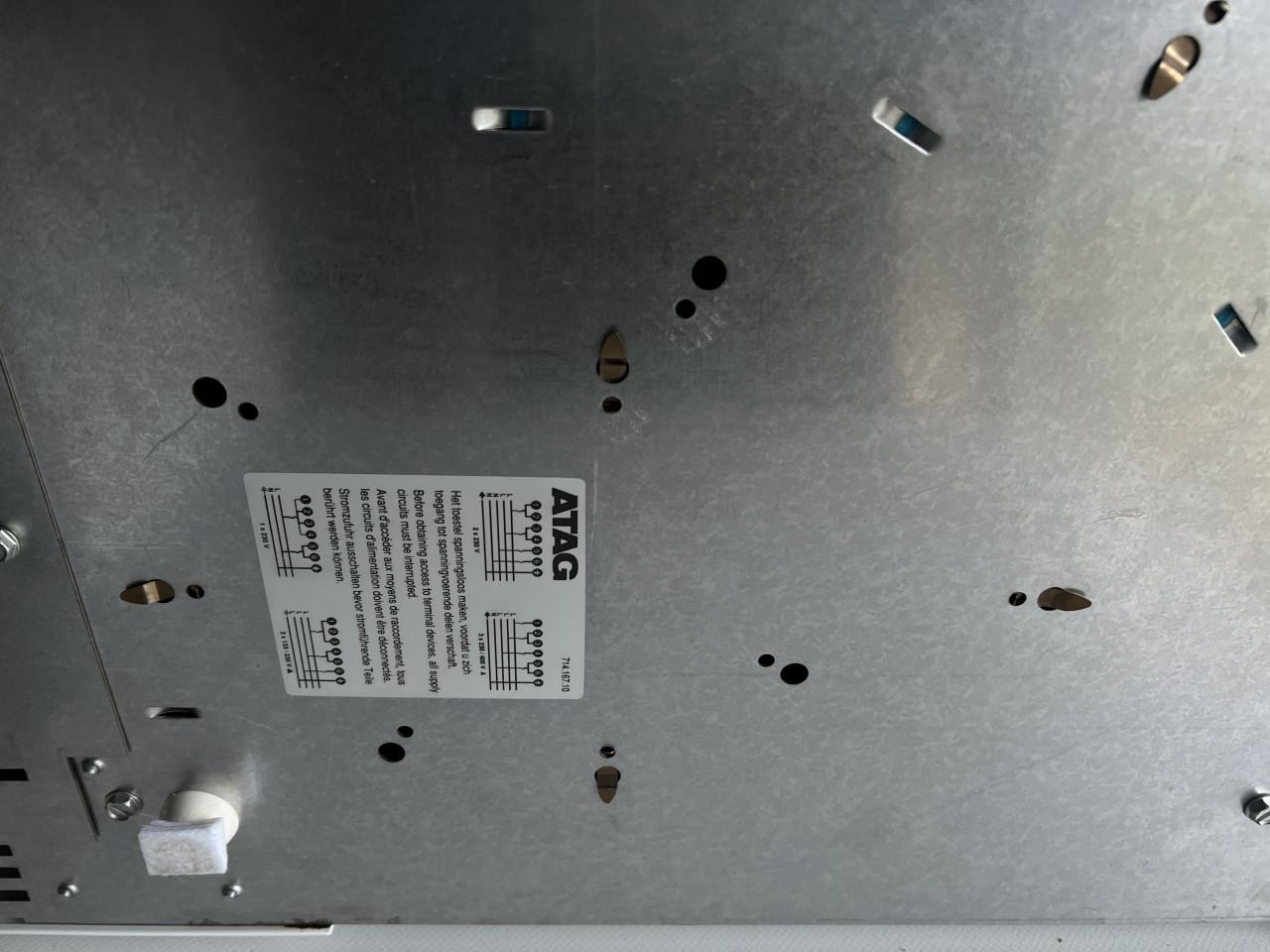 ATAG vrijstaand 4 pits keramisch Kookplaat met preilex stekker