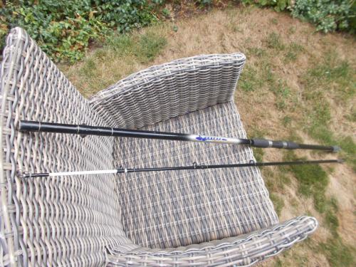 Tweedelige boothengel "Shakespeare MUSTANG"lengte 270 cm e.g. 500 gram