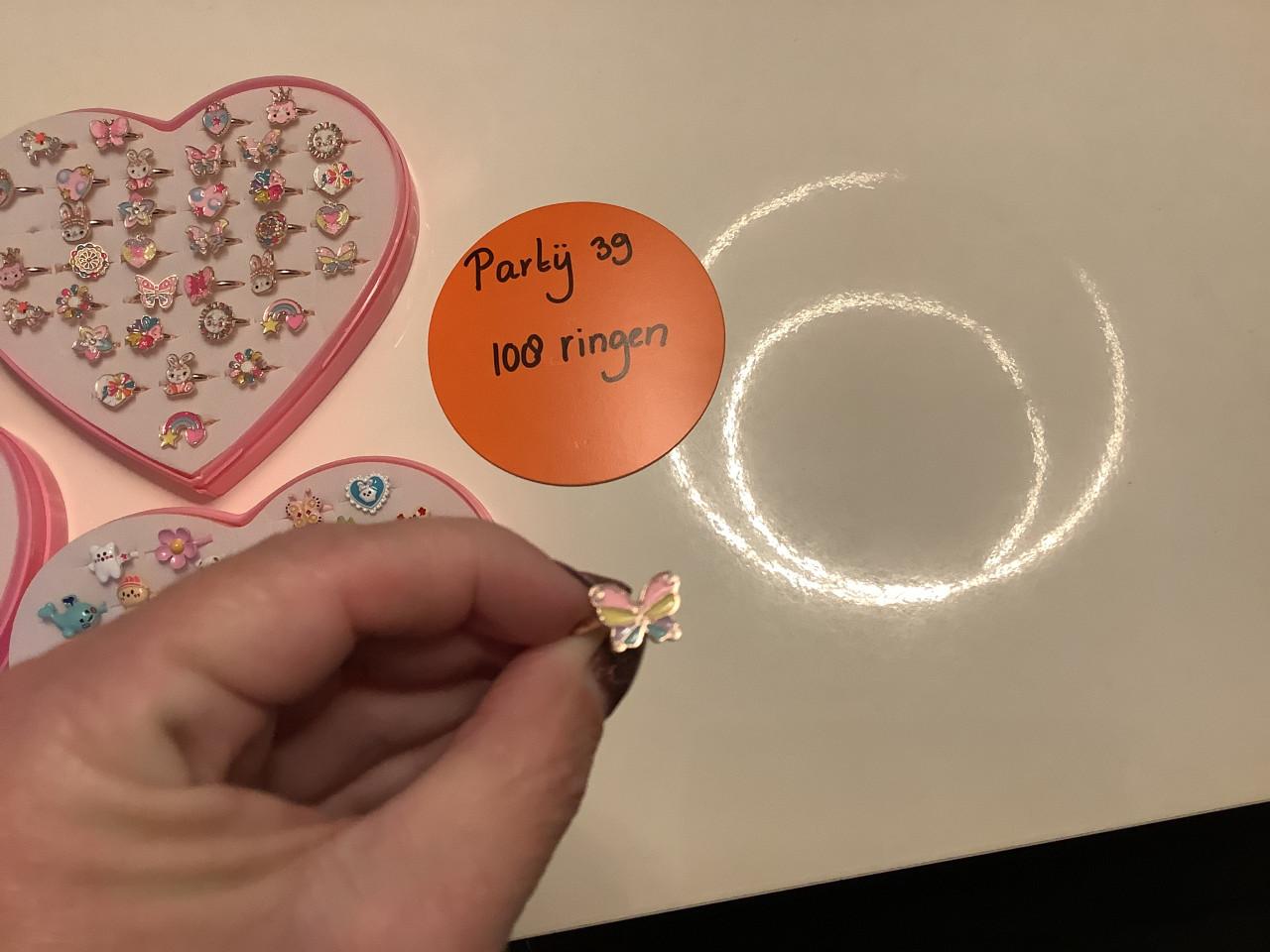 Partij super mooie kinder ringen. ( partij 39)