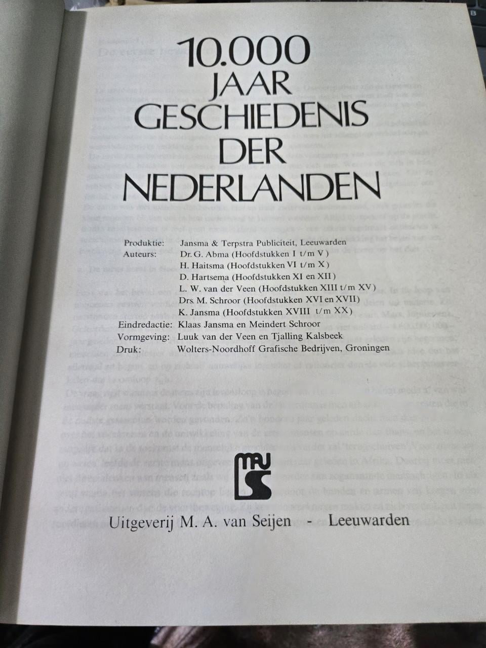 Boek: 10.000 jaar geschiedenis der Nederlanden 1984