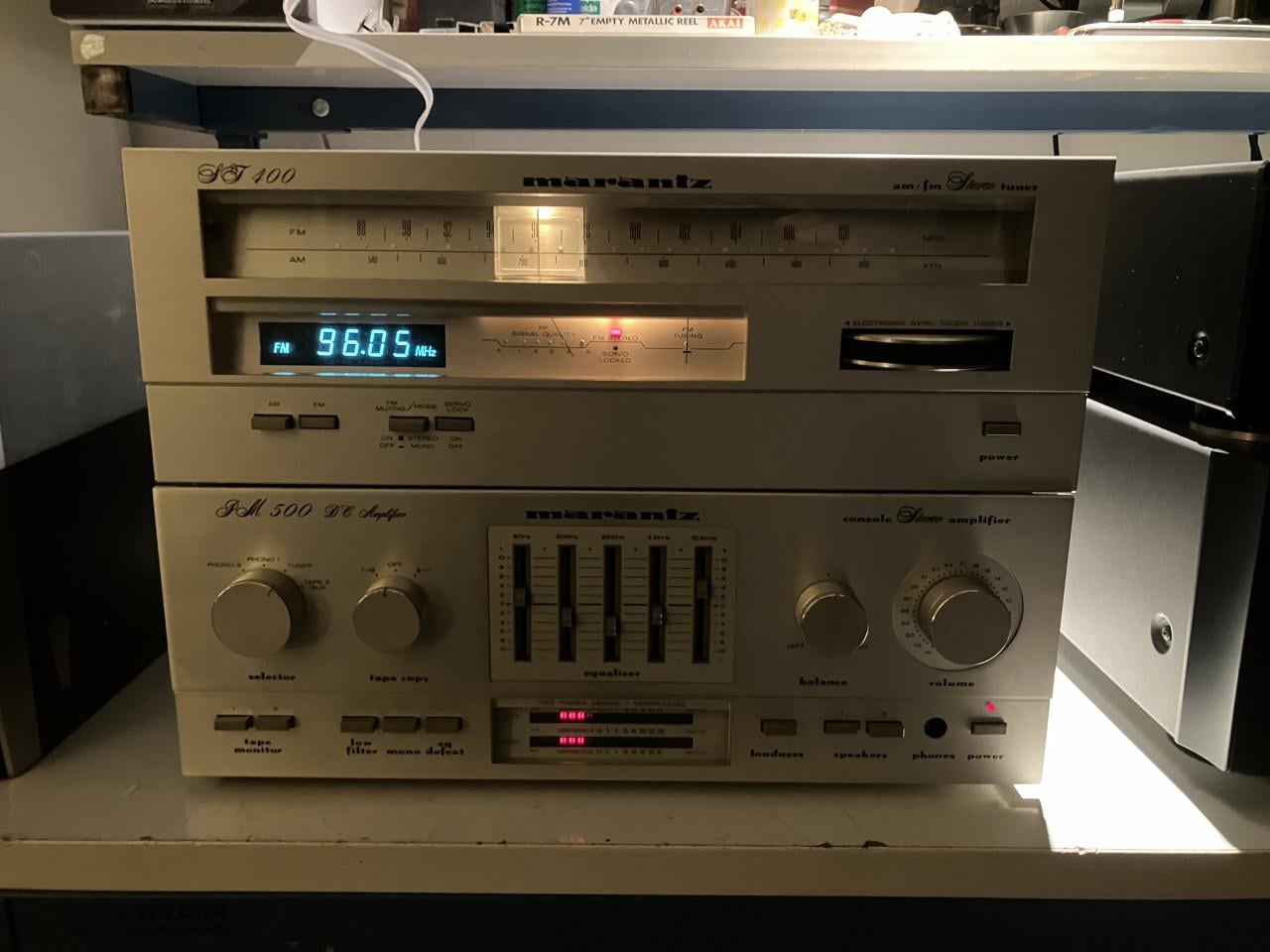 Marantz PM500 en ST400 vintage stereo set