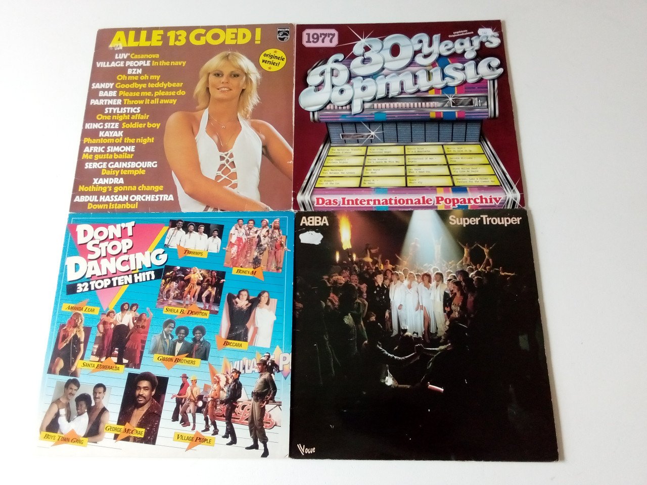 4x lp's o.a. Abba en Dance Classics