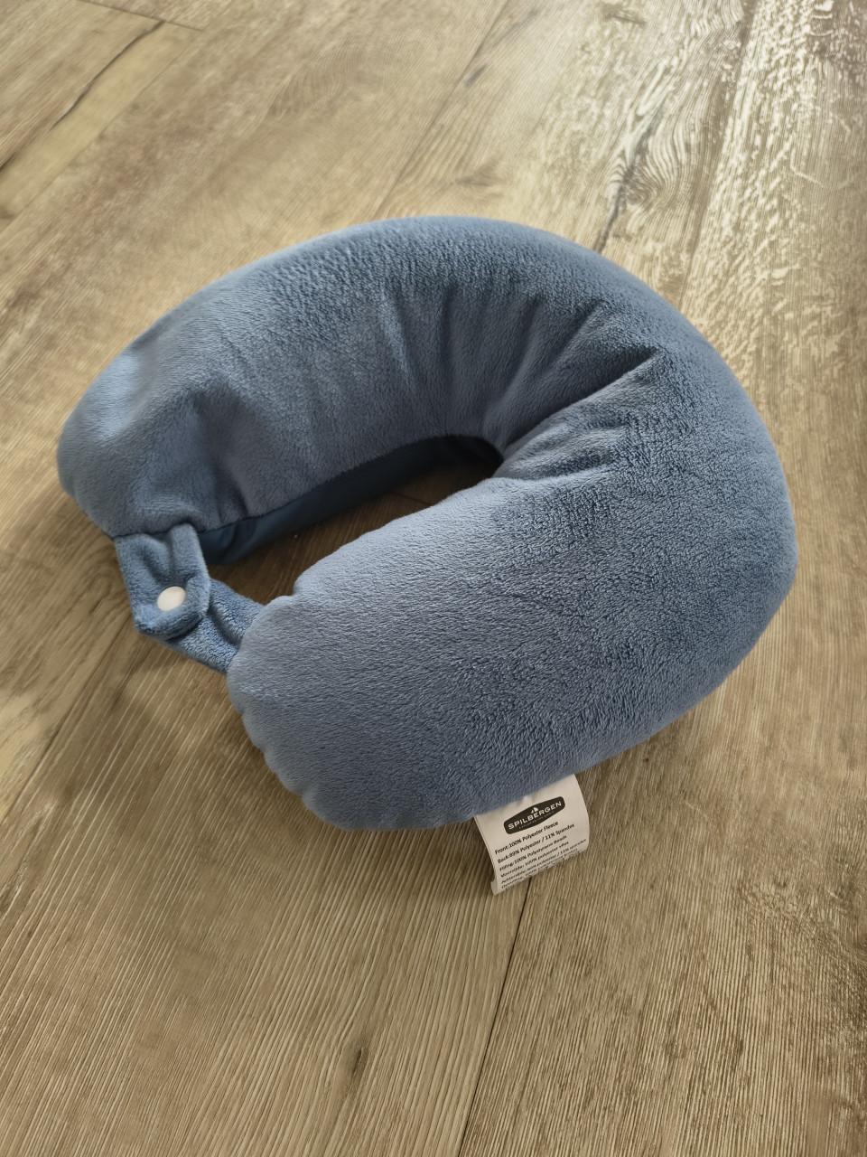 Spilbergen reiskussen blauw, als nieuw! Nekkussen, auto reis