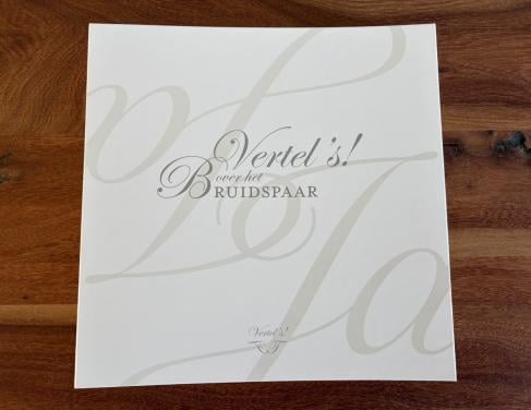 Vertel ‘s Vertel eens | Over het bruidspaar | Elma van Vliet