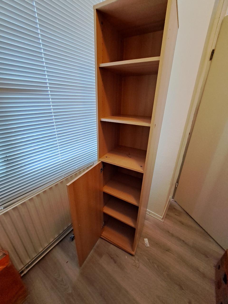 Draai spiegelkast 1 kant opbergruimte anderekant een grote passpiegel