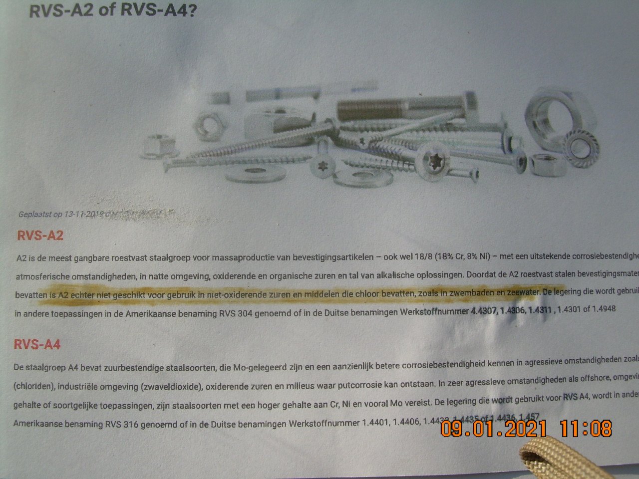 Moeren M5 RVS A4