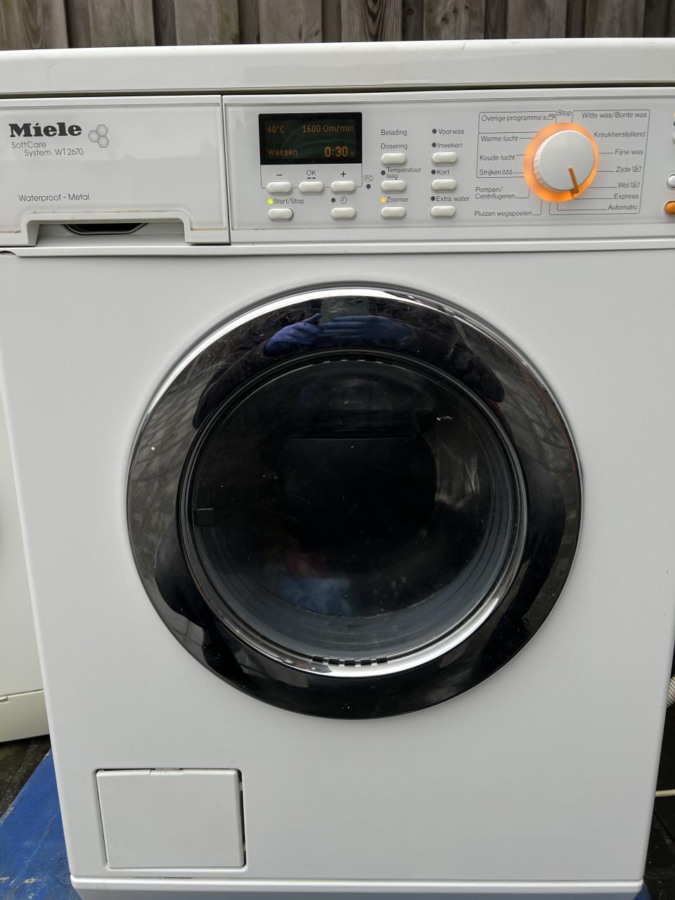 Miele Wt2670 Was-droogcombinatie 5 Kg - 2.5 Kg 1600 toren