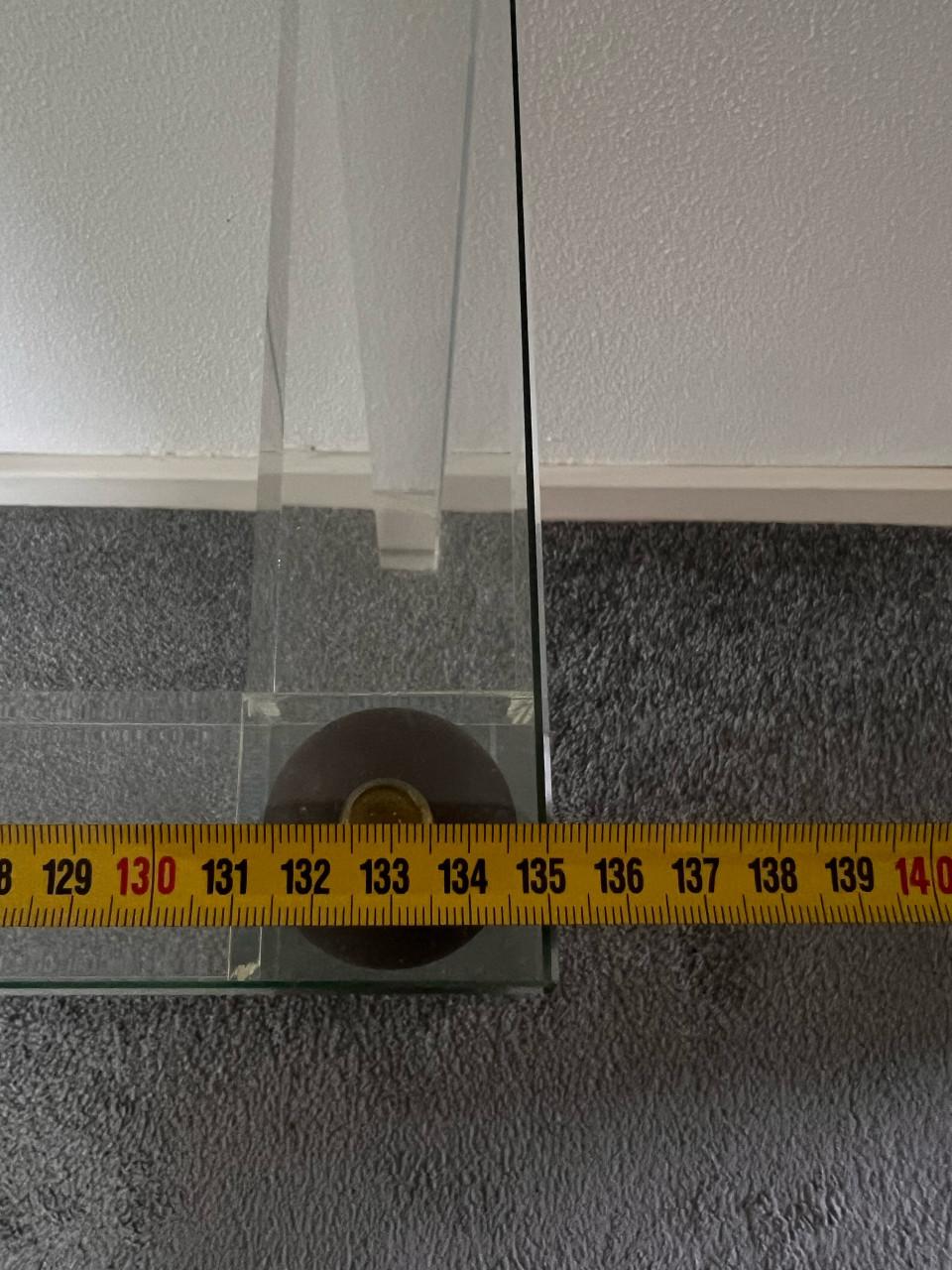 Console tafel met plexiglas poten