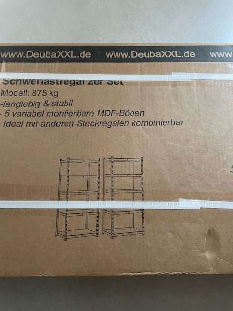 Stellingkast Set van 2 - 180x90x40cm Metaal MDF 1750kg – Zilver