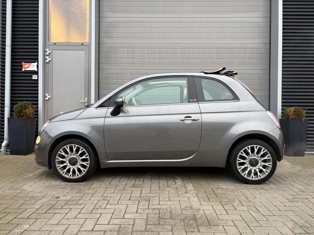 Fiat 500 1.2 lounge/automaat/cabrio/airco/lichtmetaal/