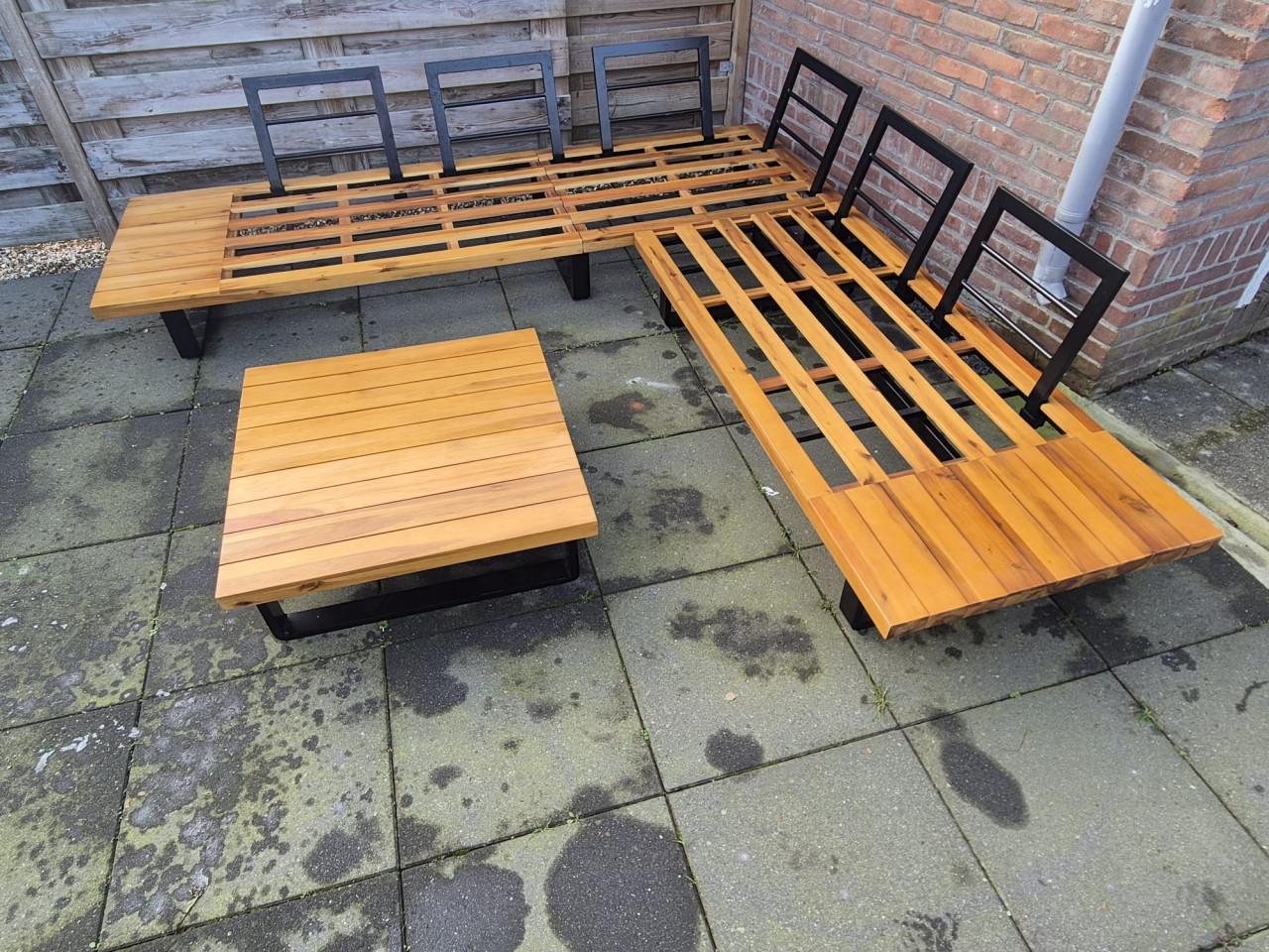 Aluminium loungeset (BEZORGING MOGELIJK)