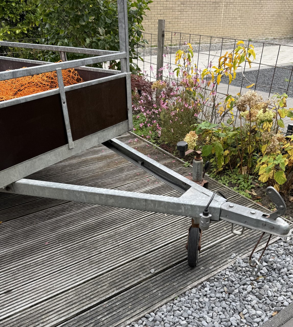 Gegalvaniseerde aanhanger V dissel 200 x 110 cm