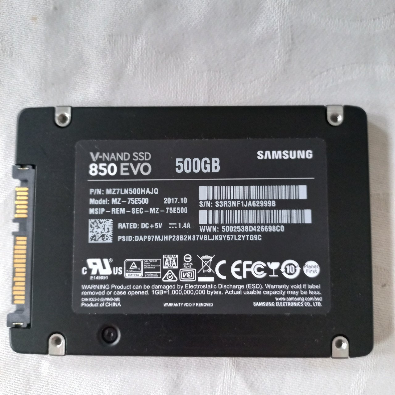 Samsung 850 EVO 500GB SSD