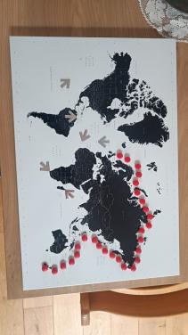 Magnetische wereldkaart