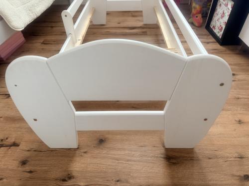 Junior peuterbed massief hout tulp wit 70x150