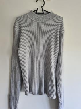 Mooie grijze geribbelde coltrui van Primark, maat 158