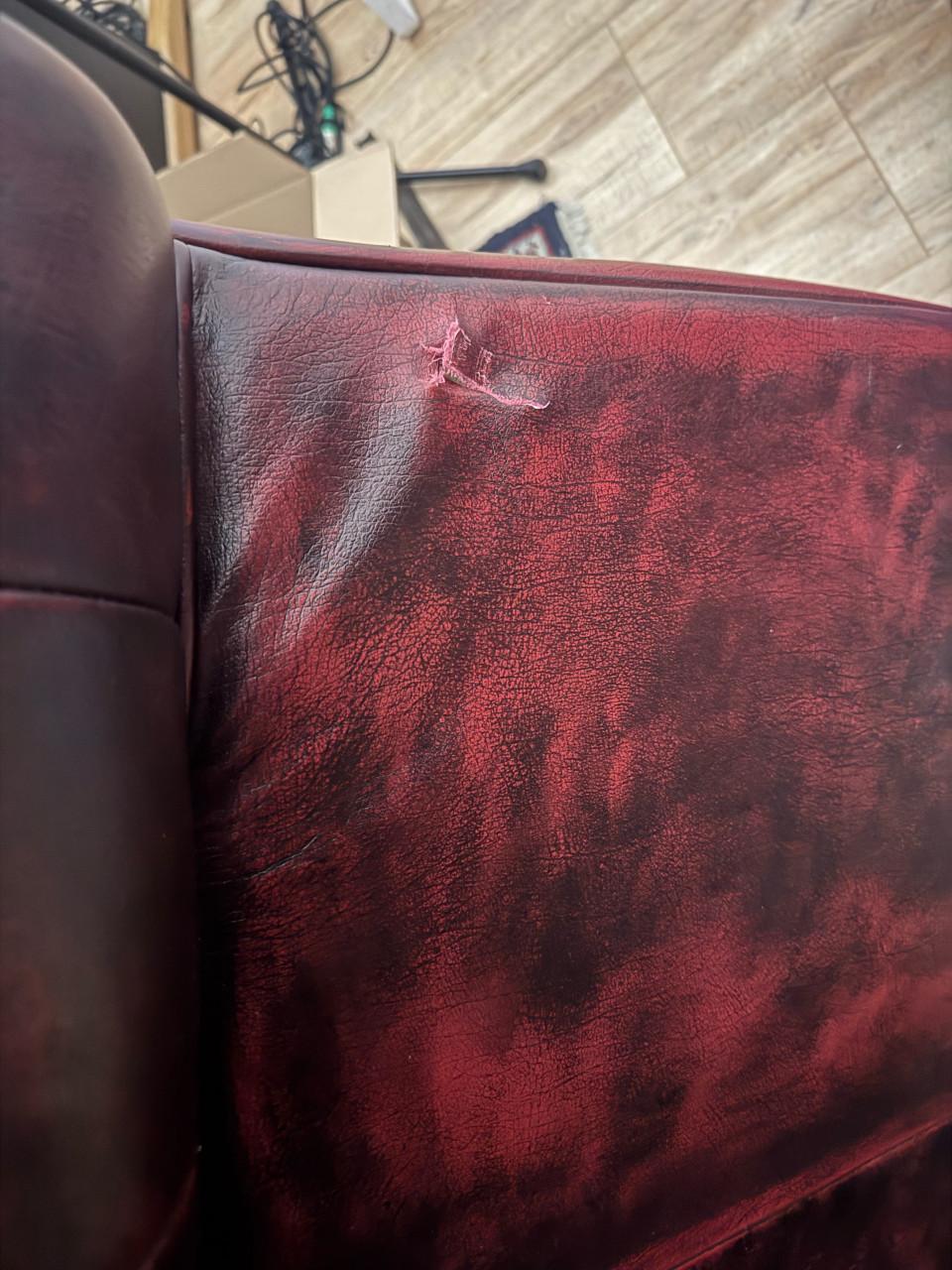 Chestefield model stoel leer