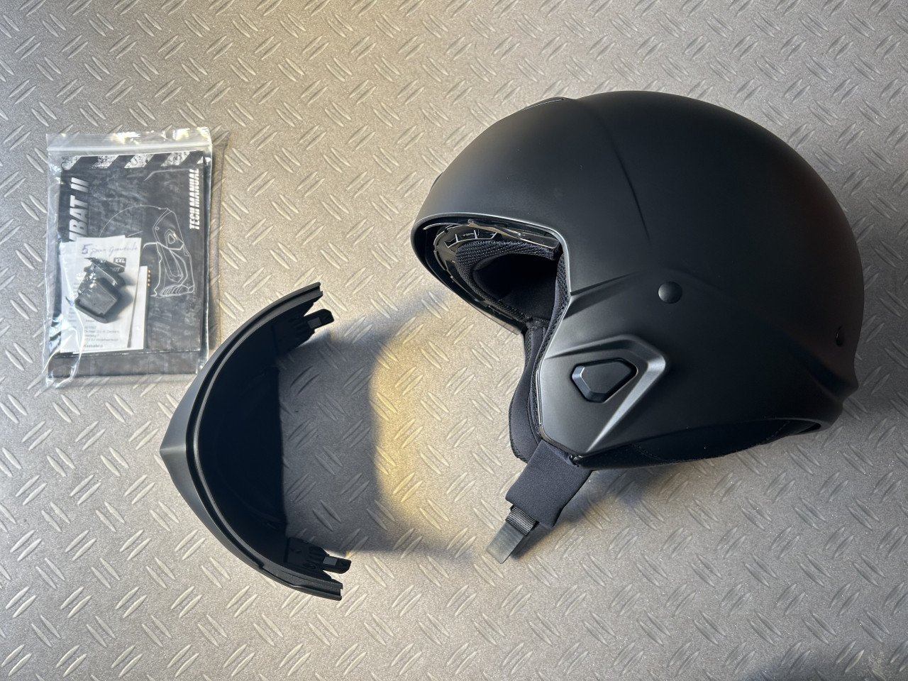 Scorpion Exo-Combat II Jethelm Mat Zwart L