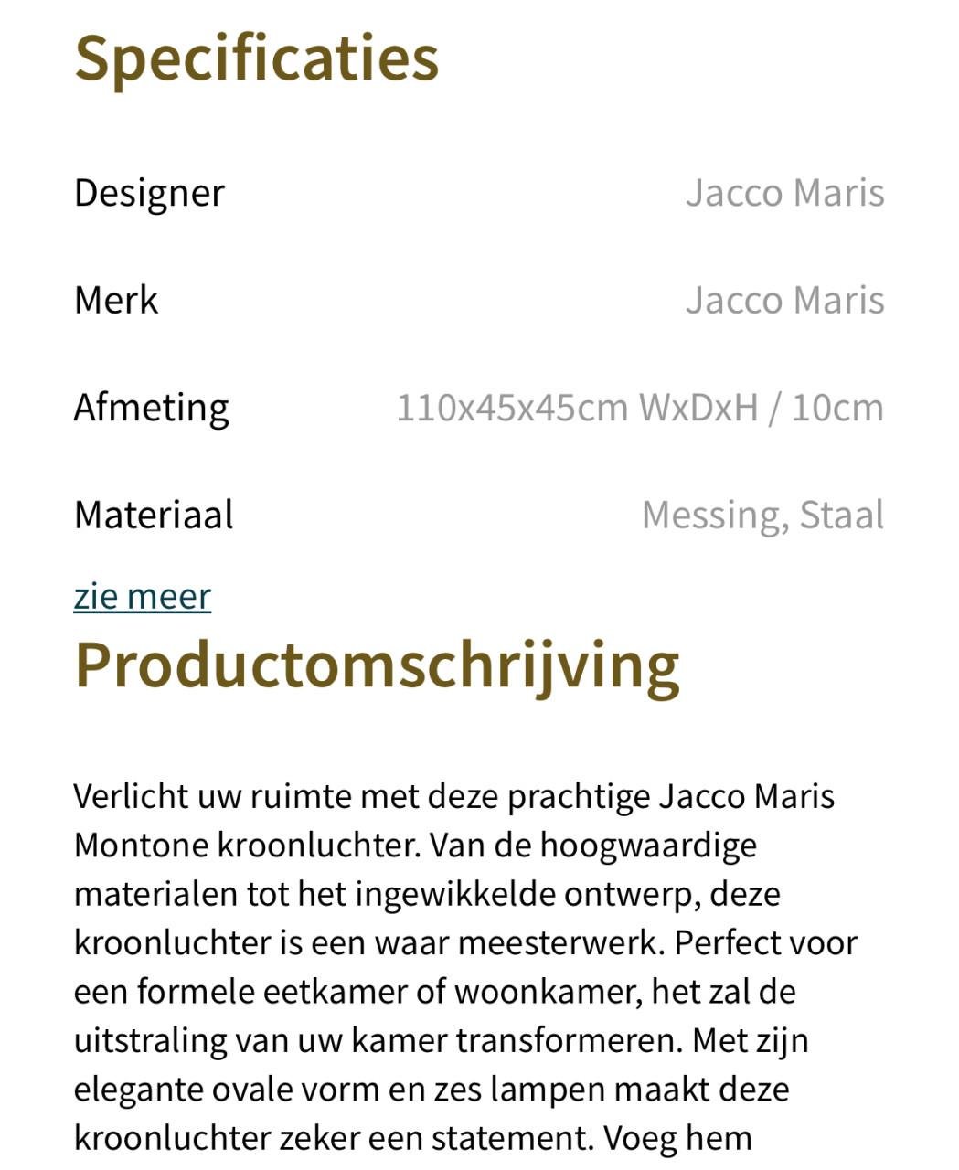 Lamp Montone Jacco Maris