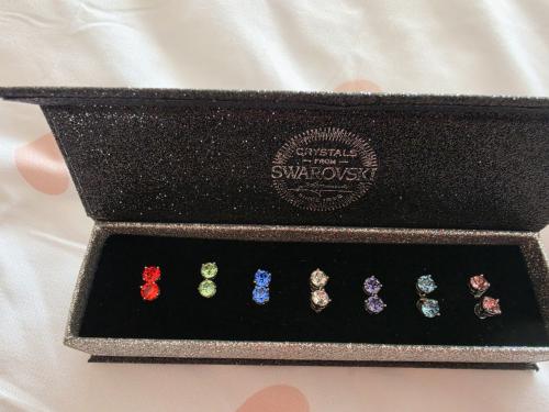 Swarovski oorbellenset 7 paar!!