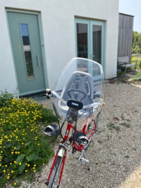 Fietstoeltje voorzitje met windscherm Yepp