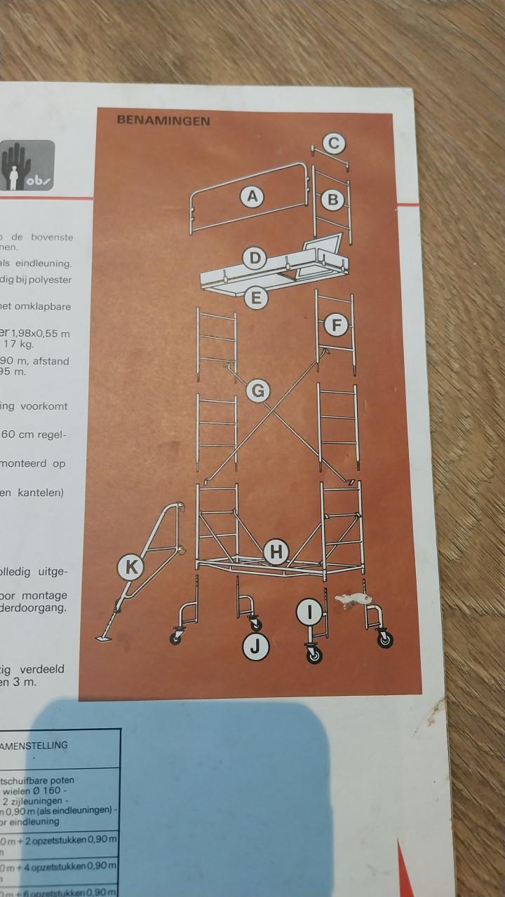 Comabi rolsteiger tot 8m werkhoogte