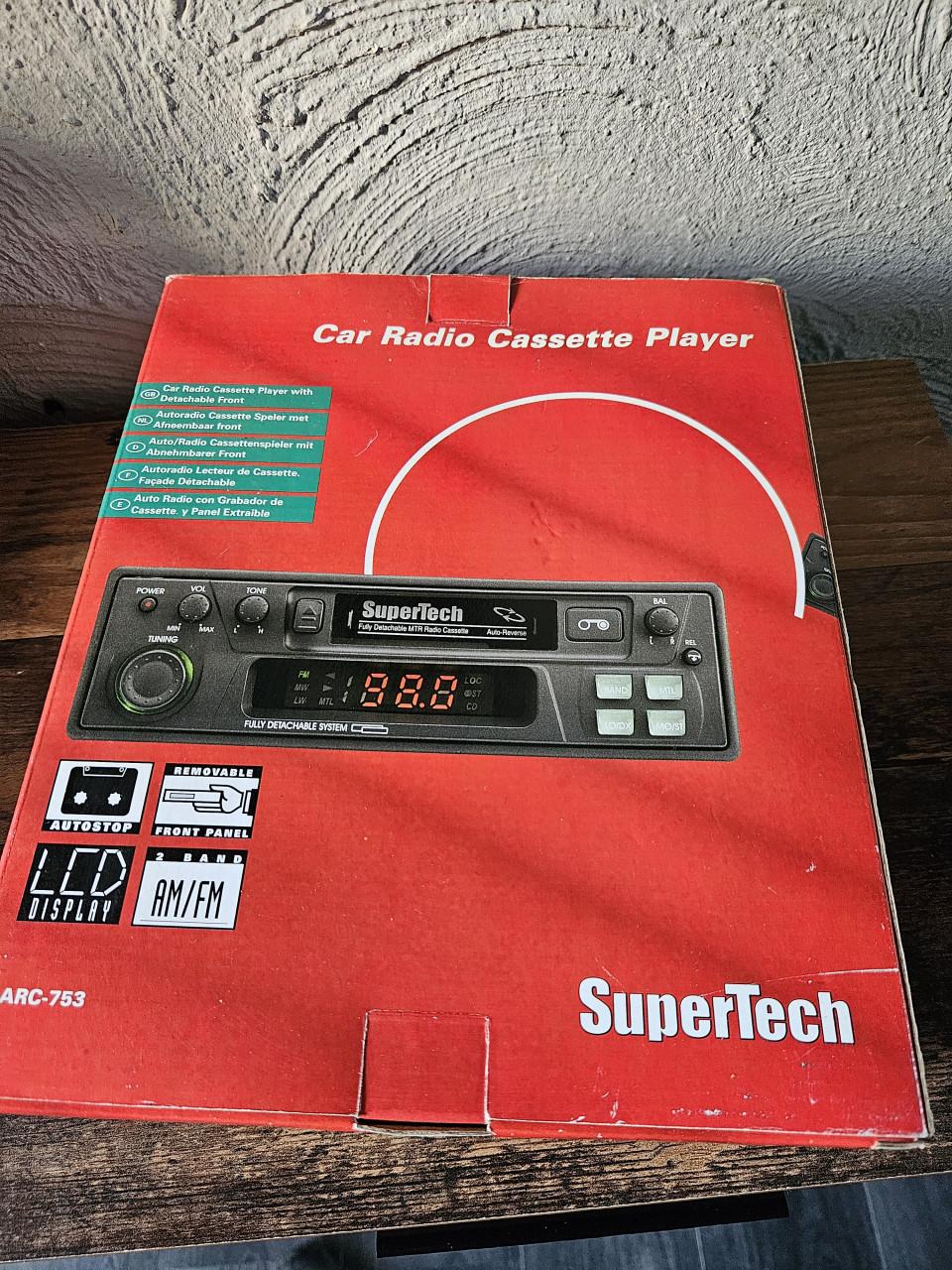 Supertech ARC-753 Autoradio Cassettespeler Nieuw