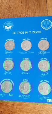 Tros in het zilver munten