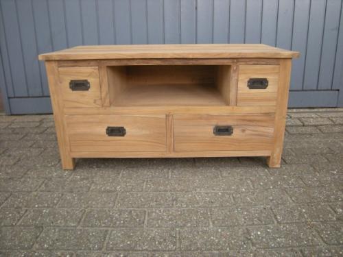 TEAKHOUTEN TV DRESSOIR