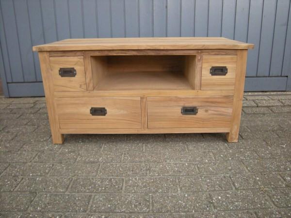 TEAKHOUTEN TV DRESSOIR