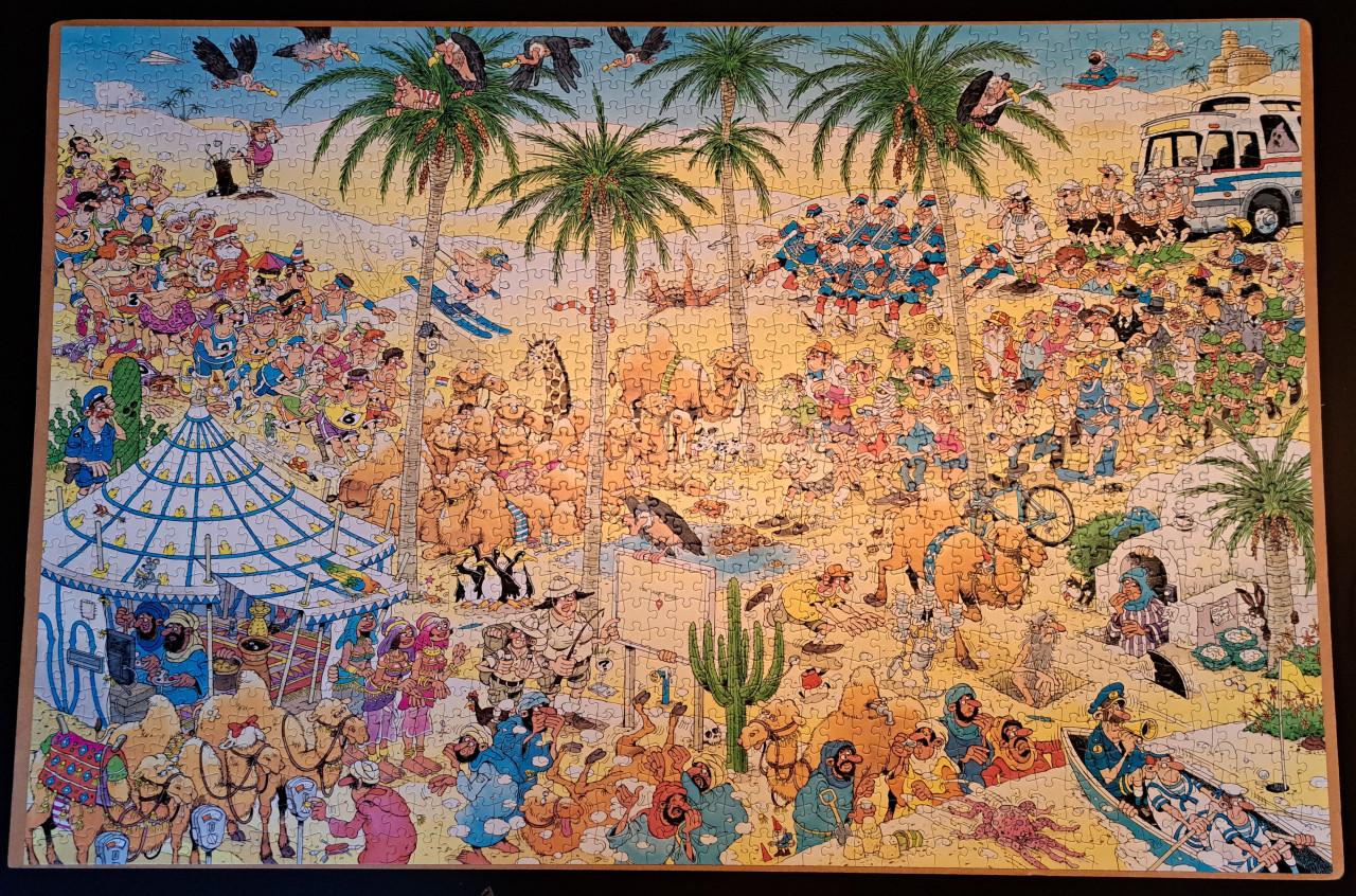 Jan van Haasteren - De Oase - 1500 stukjes compleet