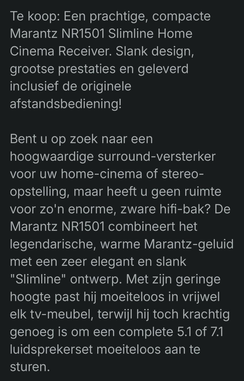 Marantz versterker