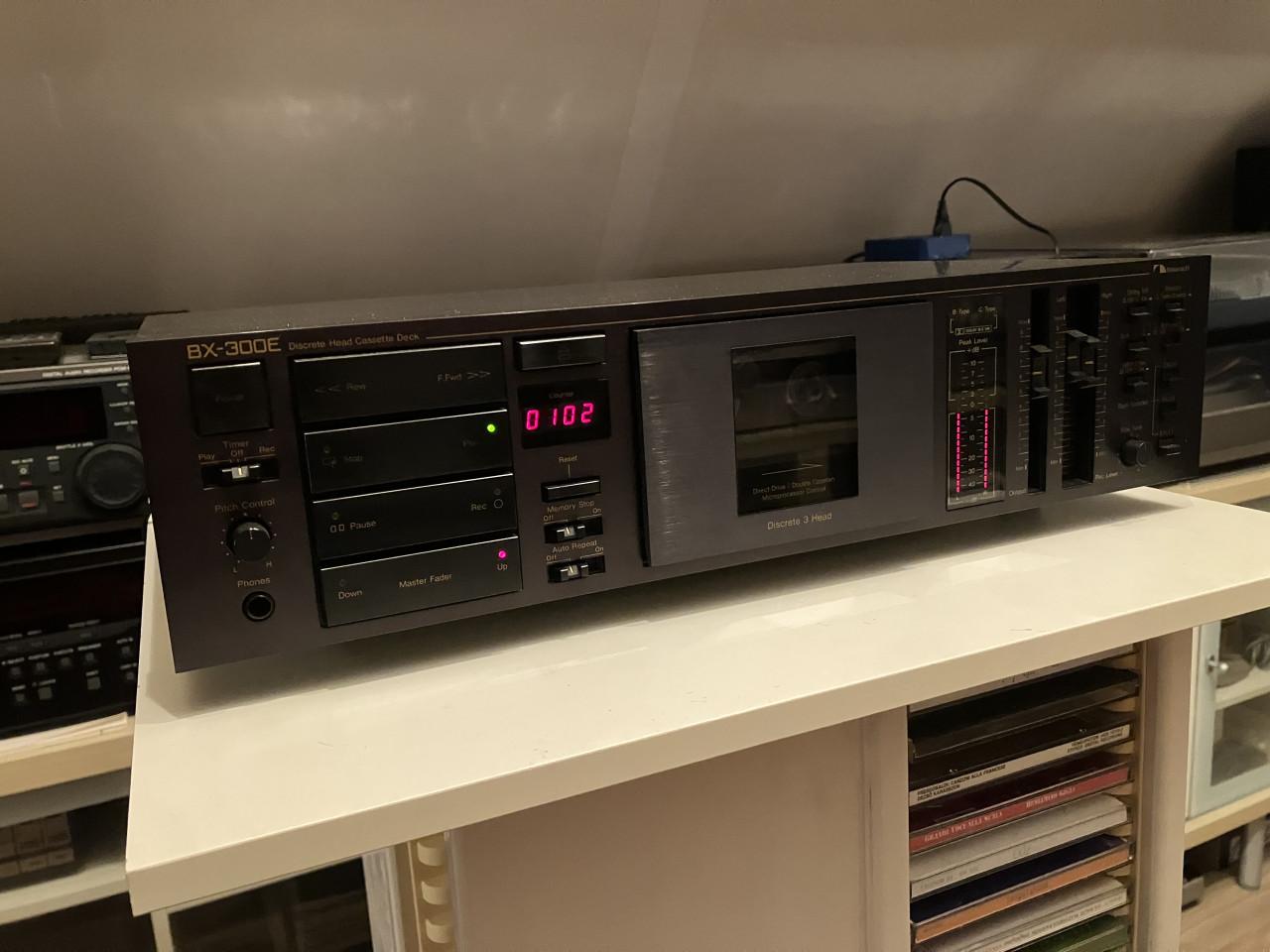 Nakamichi BX-300 cassettedeck direct drive dual capstan 3 heads garantie