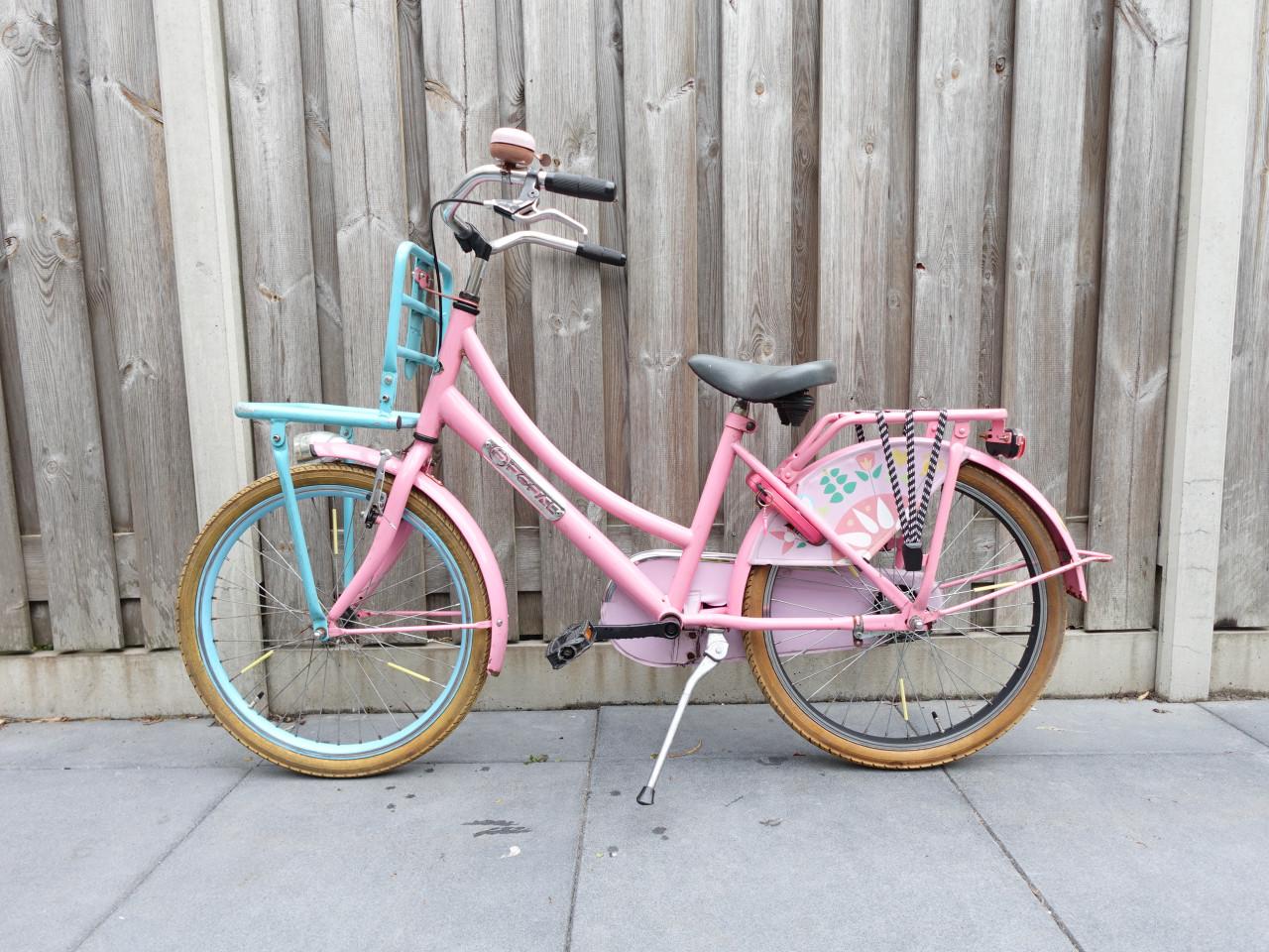 🚲 Popal Meisjesfiets – 22 inch – Transportmodel – Roze