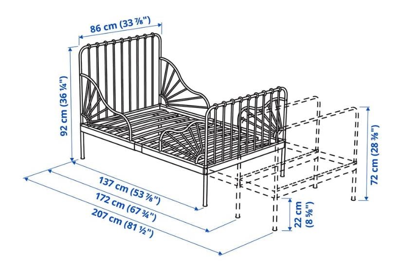 Minnen meegroeibed in wit