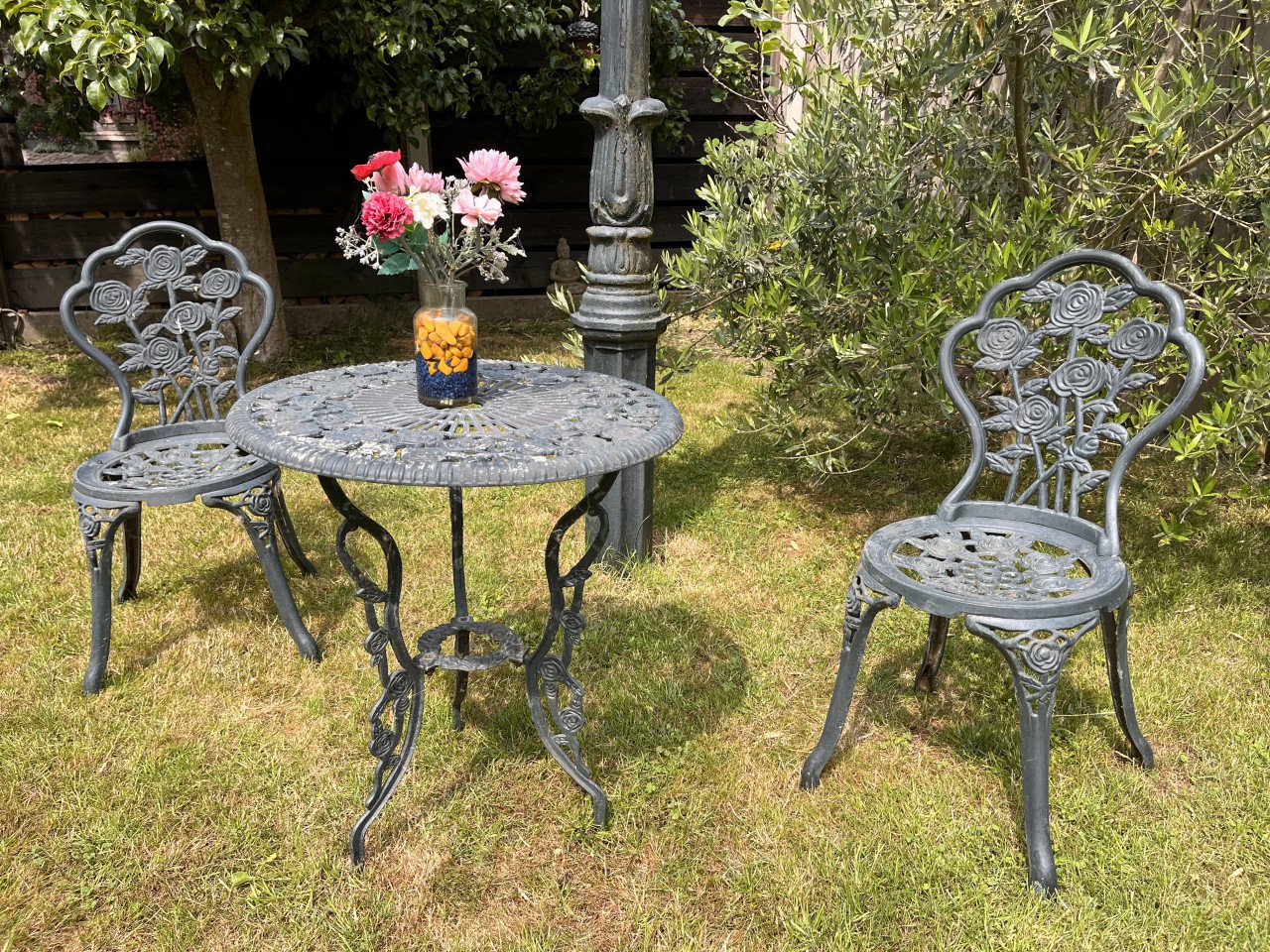 Gietijzer bistroset