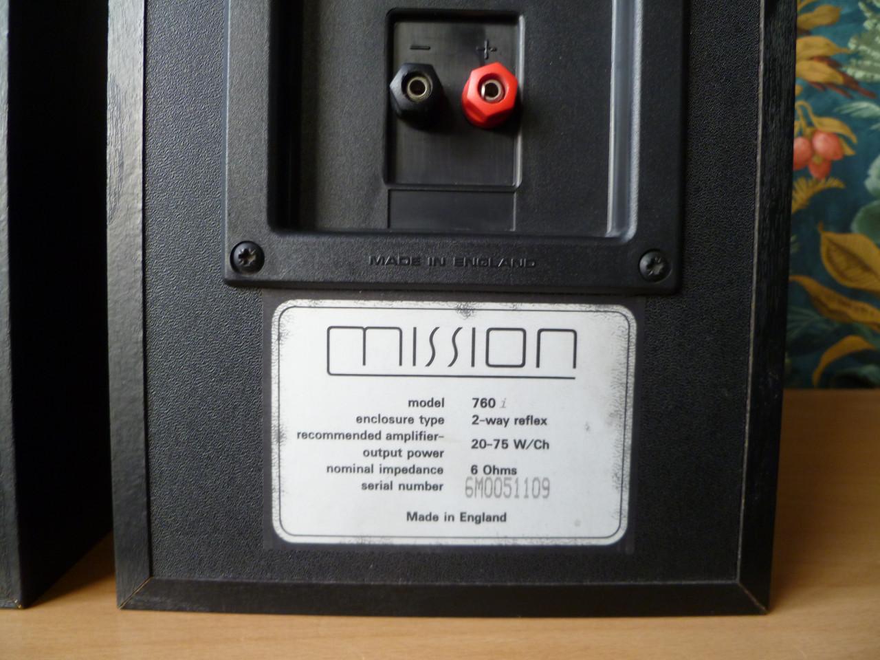 Mission boxen (type 760i)