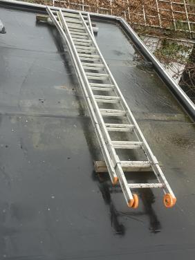 2-delige (2x16) aluminium ladder