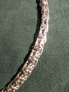 925 sterling zilveren Magnum ketting bijna 1cm breed