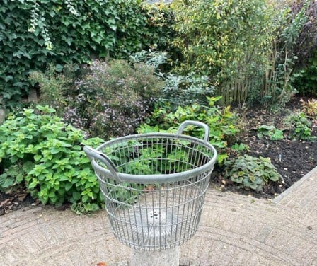 Ijzeren tuinmand