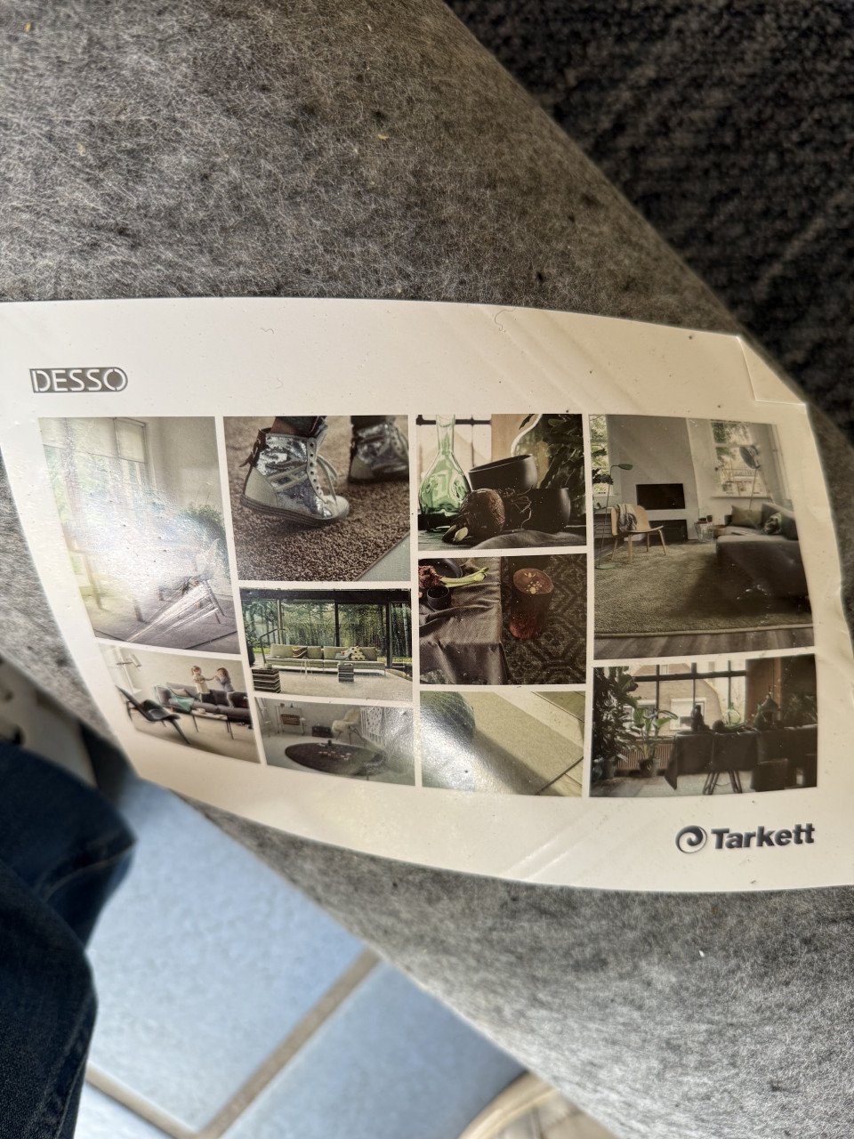 Desso Tarkett vloerkleed 225cm x 175cm blauwgrijs