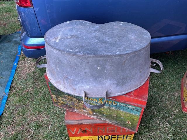 Zinken Zaaibak, antiek gereedschap